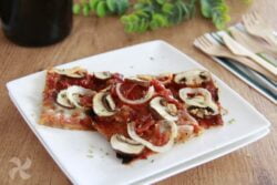 Masa de pizza de trigo sarraceno