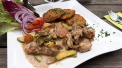 Original milanesa de calabacín y bulgur