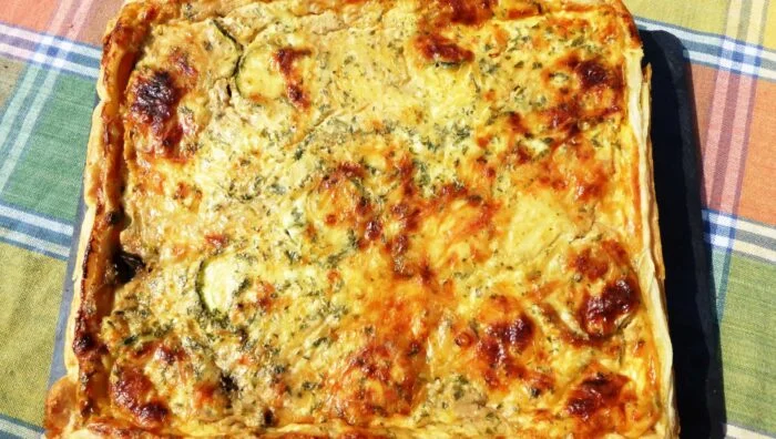 Pastel salado de grelos
