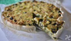 Quiche de calabacín y jamón