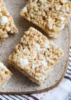 Browned Butter Pumpkin Spice Rice Krispie Treats