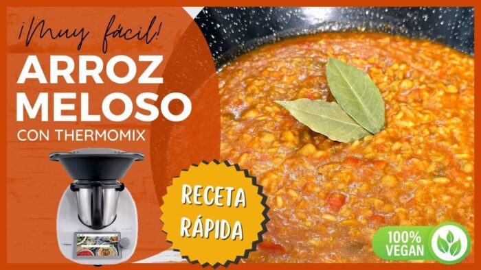 ARROZ MELOSO 🍛​​ con garbanzos en THERMOMIX ✅​ | Así se hace el ARROZ VEGANO🌱​ más FÁCIL y SABROSO 🤩