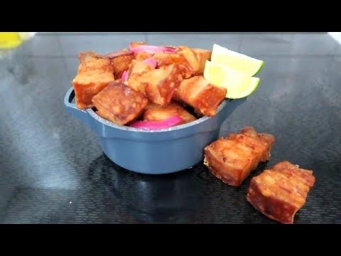 Air Fryer Como Hacer Chicharon de cerdo en la freidora de Aire @LACHEFNAYELI
