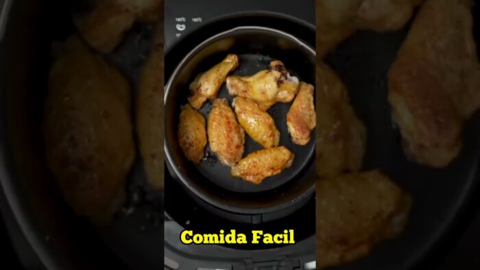 Alitas en freidora de aire. Fácil, ricas 6 deliciosas
