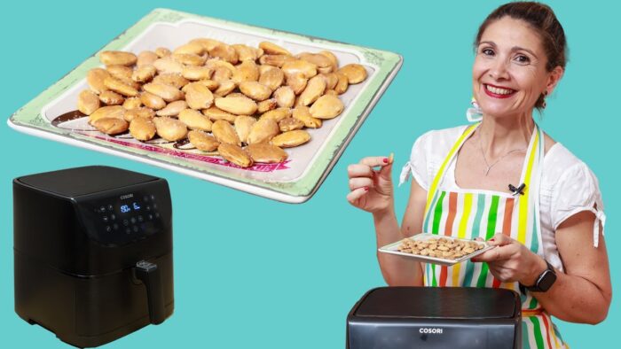 ✅ Almendras fritas en FREIDORA DE AIRE 😋 / SALUDABLES / Aperitivo salado / Cosori air fryer
