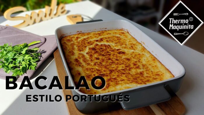 BACALAO estilo portugués con THERMOMIX