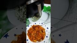 BERENJENA rellena muy barata en FREIDORA de aire