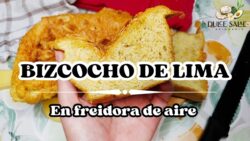 BIZCOCHO de LIMA en FREIDORA DE AIRE / ¡SIN HARINA Y SIN AZÚCAR!
