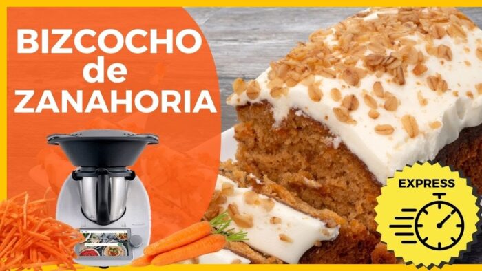 BIZCOCHO de ZANAHORIA 🥕​ EXPRESS con THERMOMIX ✅ | La carrot cake más FÁCIL y RÁPIDA🤩​