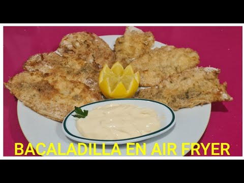 Bacaladillas en adobo y freidora de aire super sanas, pescado blanco barato y sabroso (SUBTITULADO)