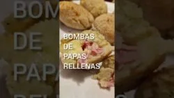 Bombas de papa rellenas hechas en freidora de aire