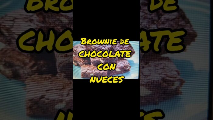 Brownie de Chocolate con Nueces con Thermomix. @quehacemoshoybylore #browniedechocolate