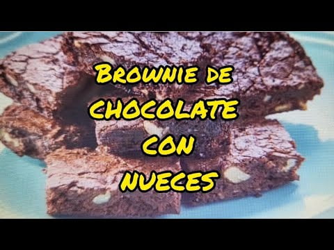 Brownie de Chocolate con Nueces con Thermomix @quehacemoshoybylore