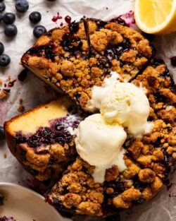 Bursting Blueberry Crumb Cake | RecipeTin Eats