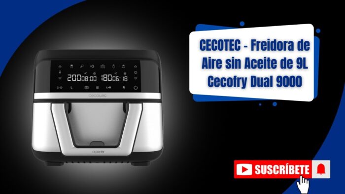 CECOTEC   Freidora de Aire sin Aceite de 9 L