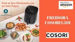 COSORI Freidora de Aire 4,7L 75-230 °C (Air Fryer con más de 130 Recetas en Español y 9 Programas)