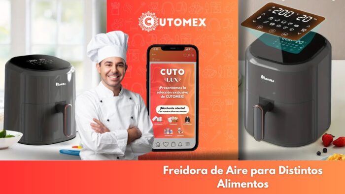 CUTOMEX | CUTOLUX:   Freidora de aire para distintos alimentos