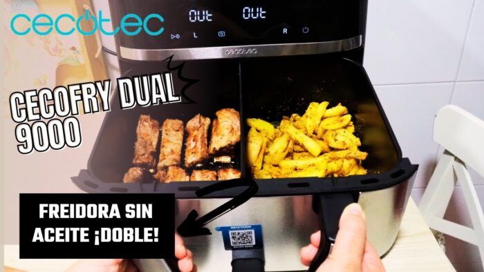 Cecofry Dual 9000 de CECOTEC – Freidora sin Aceite DOBLE 🤯 y GRAN TAMAÑO!!