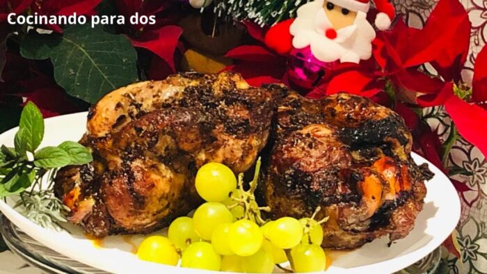 Chamorro a la cerveza en freidora de aire, la tercera de 6 recetas de navidad|Cocinando para dos