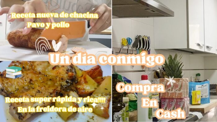 Compra en cash family | pollo al horno en freidora de aire | chacina saludable y super facil.