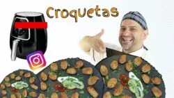 Croquetas en FREIDORA DE AIRE con bechamel cremosa .