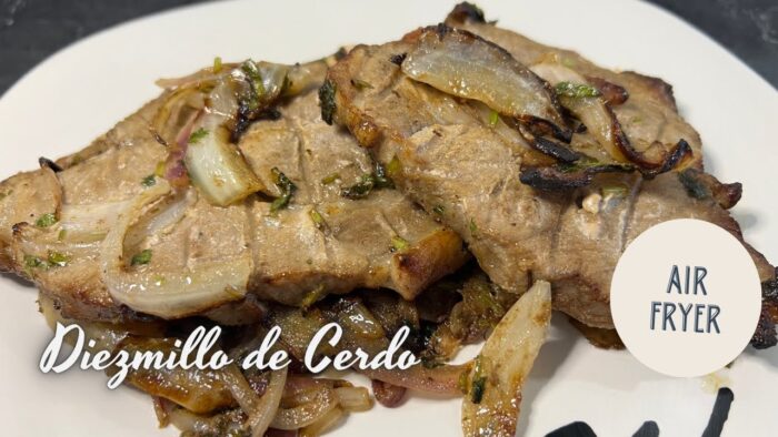 DIEZMILLO DE CERDO EN FREIDORA DE AIRE – Diezmillo de cerdo encebollado #freidoradeaire