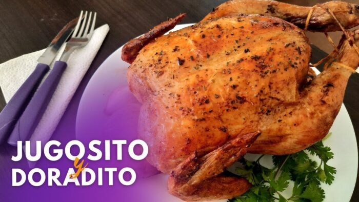 El pollo asado más delicioso que he probado en freidora de aire