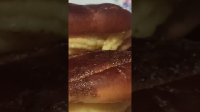 En 5 minutos y sin freir!! pepitos rellenos de crema en freidora de aire