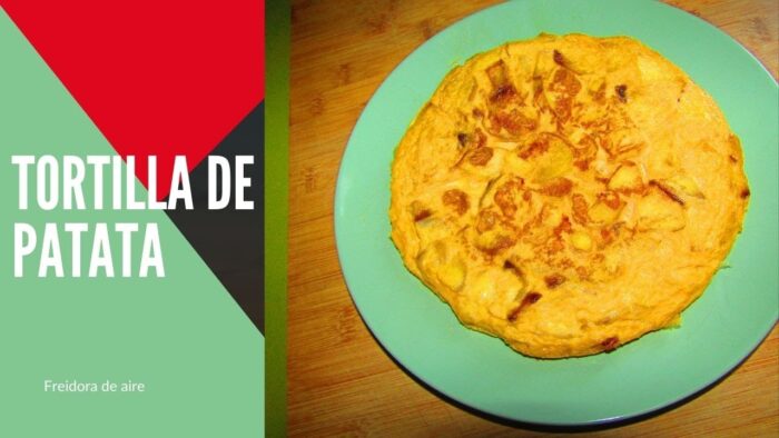 FREIDORA DE AIRE *** Tortilla de patata *** Nos gustara? // La primera vez que la hacemos así.