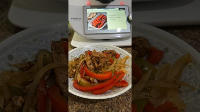 Fajitas de pollo en #thermomix