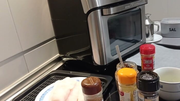 Filetes de Merluza en freidora de Aire