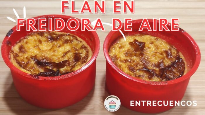 Flan en freidora de aire sin baño maría. CECOFRY DUAL 9000 💙