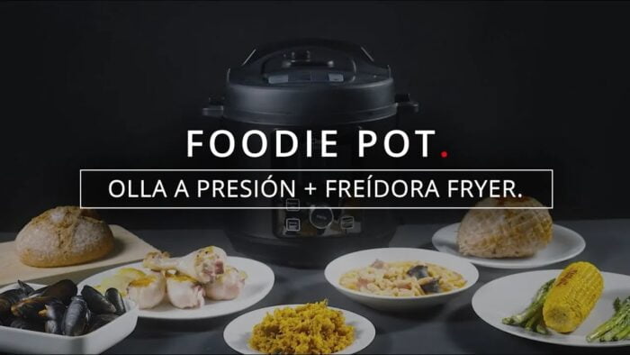 Foodie Pot | Olla a presión programable + Freidora de aire