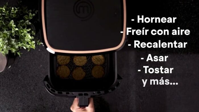 Freidora De Aire MasterChef Digital 3.5 Litros Negro