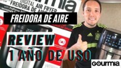 Freidora de aire Gourmia 5.7 L  1 AÑO de uso review en español !