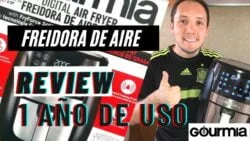 Freidora de aire Gourmia 5.7 L  1 AÑO de uso review en español !