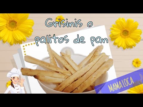GRISINIS, PALITOS DE PAN O COLINES | RECETAS PANADERÍA THERMOMIX | #mamalocayoutube #grisinis
