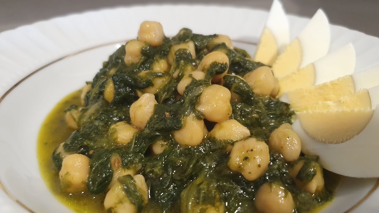 Garbanzos con espinacas en Thermomix recetástico
