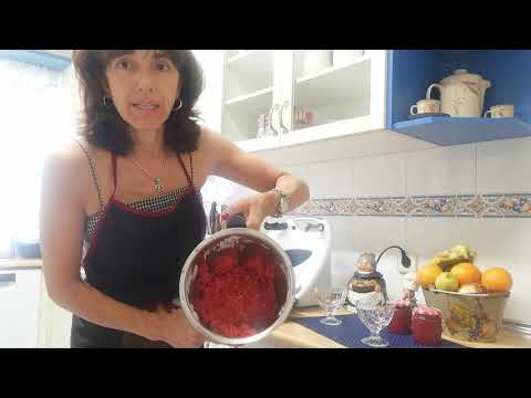 HELADO RÁPIDO DE FRESAS CON YOGUR EN THERMOMIX.