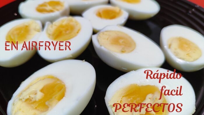 HUEVOS 🥚🥚 COCIDOS EN FREIDORA DE AIRE