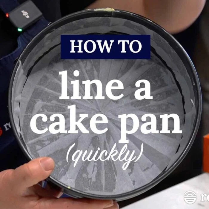 How to line a cake pan with paper