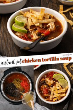 Instant Pot Chicken Tortilla Soup