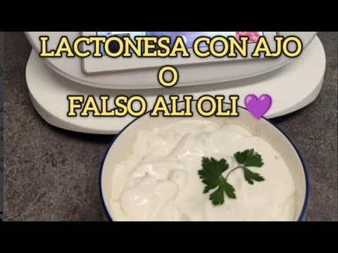 Lactonesa con o sin ajo o falso alioli con Thermomix ® Málaga 💜