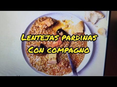 Lentejas con Compagno Asturiano con Thermomix. Listas en 30 minutos‼️