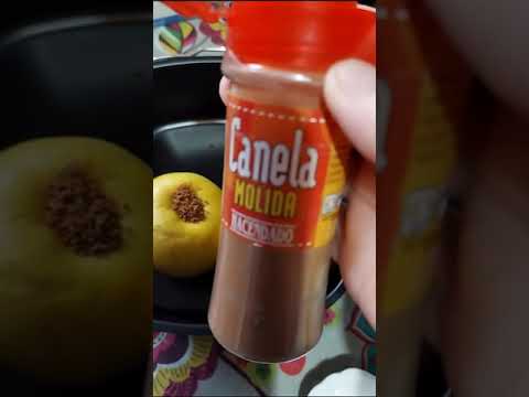 Manzanas asadas con la freidora de aire.