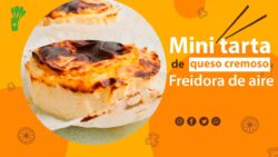 Mini tarta de queso cremoso en FREIDORA DE AIRE (airfryer)