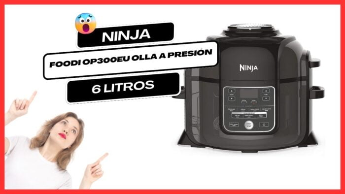 🧡 NINJA FOODI OP300EU – Olla a presión y Freidora de aire, 6 litros