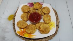 Nuggets de pollo caseros en mambo y freidora de aire