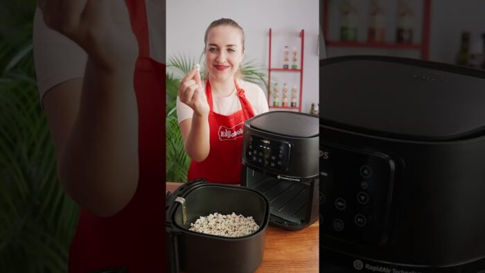 PALOMITAS en la Freidora de Aire 🍿 ¿SALEN? #airfryer #palomitas #shorts