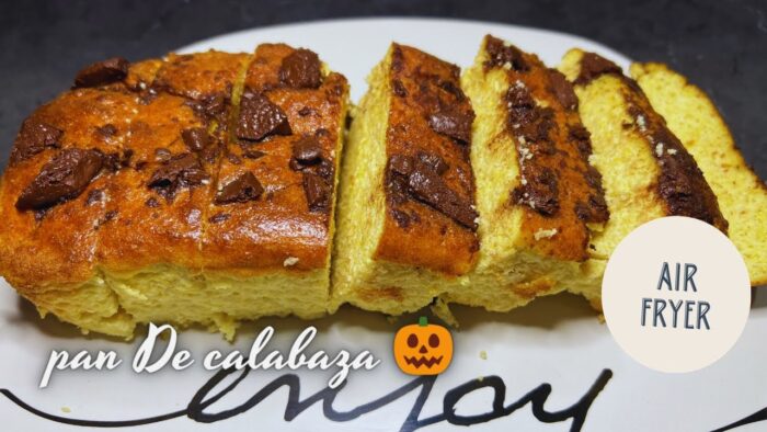 PAN DE CALABAZA EN LA FREIDORA DE AIRE #recetasotoño #pumkinrecipe #pumkins